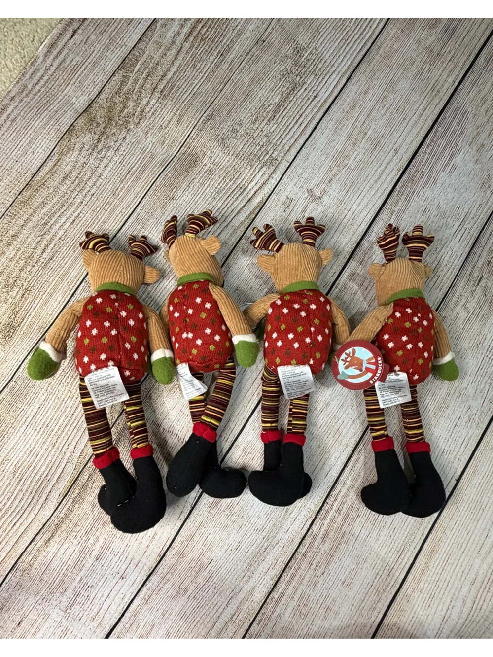 Starbucks Limited Edition 2009 Reindeer Plush Set (4) - NWT